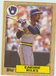 1987 Topps Baseball Cards      523     Earnie Riles